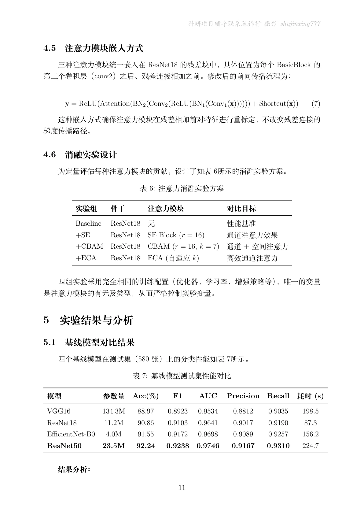 基线骨干模型对比