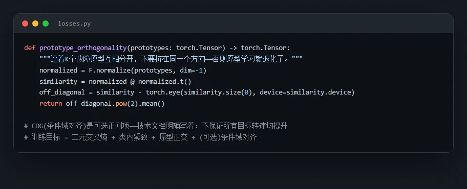 原型正交约束代码